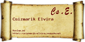 Csizmarik Elvira névjegykártya